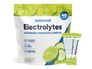 Nutricost Electrolytes Powder Hydration Packets cucumber