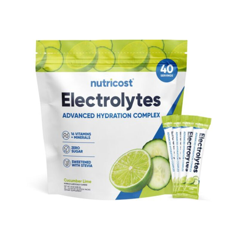Nutricost Electrolytes Powder Hydration dạng gói (Cucumber Lime)